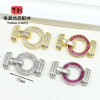 14k Gold-filled Color-protected Jewelry Buckles, Round Buckle Necklaces, Bracelets, Diy