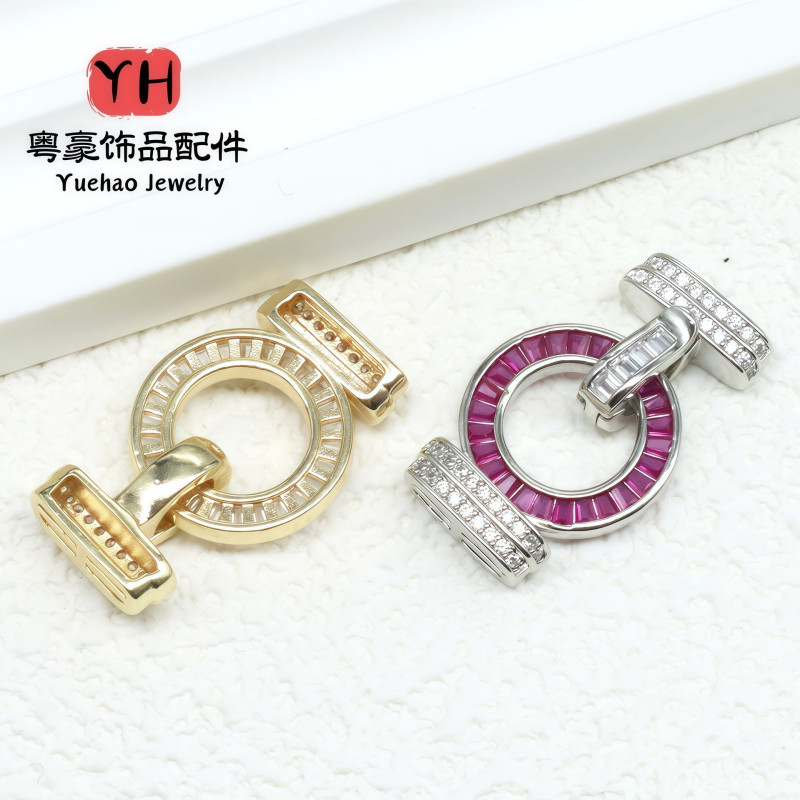 14k Gold-filled Color-protected Jewelry Buckles, Round Buckle Necklaces, Bracelets, Diy
