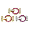 14k Gold-filled Color-protected Jewelry Buckles, Round Buckle Necklaces, Bracelets, Diy