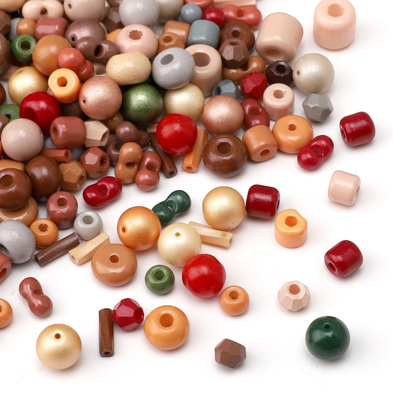 10g Glass Solid Color Paint Candy Beans Peanut Beads Loose Handmade Diy Bracelet Necklace