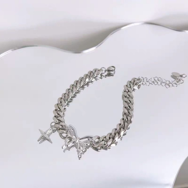 New Sweet and Cool Hip-hop Butterfly Bracelet Niche Design Starburst Hip-hop Punk Hong