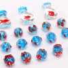 Glazed Glass Beads Sea Star Whale Bubble Handmade Diy Bracelet Necklace Keychain Pendant