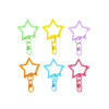 New Color Painted Five-pointed Star 8-character Buckle Key Pendant Zinc Alloy Jewelry