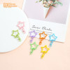 New Color Painted Five-pointed Star 8-character Buckle Key Pendant Zinc Alloy Jewelry
