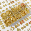 Gold Alloy Accessories Pendant Diy Handmade Bracelet Jewelry Material Blessing Character