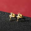 2026 New Cartoon Girl Small Earrings Mini Stainless Steel Cut Ballerina Girls Pierced