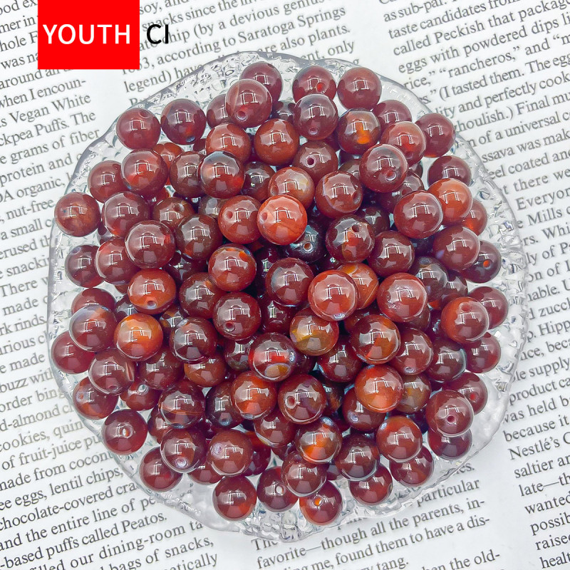 Natural Stone Crystal Beads Loose 7a Striped Red Agate Bracelet Jewelry Accessories with