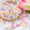 3-8mmabs Straight Hole Imitation Pearl Round Beads Handmade Diy Bracelet Necklace Bead