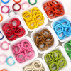 Candy Color Alloy Spray Paint C-shaped Key Ring Buckle Diy Handmade Bracelet Necklace