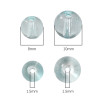 8-10mm High Transparent Glass Beads Handmade Diy Bracelet Material Earrings Necklace