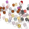 8-10mm High Transparent Glass Beads Handmade Diy Bracelet Material Earrings Necklace