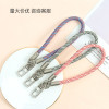 Colorful Twill Mobile Phone Lanyard Wrist Rope Braided Key Chain Anti-lost Removable