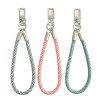 Colorful Twill Mobile Phone Lanyard Wrist Rope Braided Key Chain Anti-lost Removable