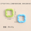 New Creative Four-leaf Clover Spring Buckle Jewelry Accessories Connecting Ring Keychain