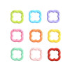 New Creative Four-leaf Clover Spring Buckle Jewelry Accessories Connecting Ring Keychain