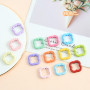 New Creative Four-leaf Clover Spring Buckle Jewelry Accessories Connecting Ring Keychain