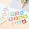 New Creative Four-leaf Clover Spring Buckle Jewelry Accessories Connecting Ring Keychain
