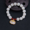 [best-selling Hot Model] Safe Buckle Plain Ring Bracelet for Women, Interlocking Lucky