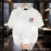 Cotton American Handsome Heavyweight Short-sleeved T-shirt for Young Men and Women Summer