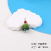 Customized Colored Crystal Glass Handmade Beaded Woven Christmas Tree Pendant Diy Jewelry