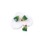 Customized Colored Crystal Glass Handmade Beaded Woven Christmas Tree Pendant Diy Jewelry