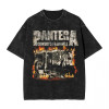 230g Washed Distressed Cotton Pantera Band Power Metal Music Album Print