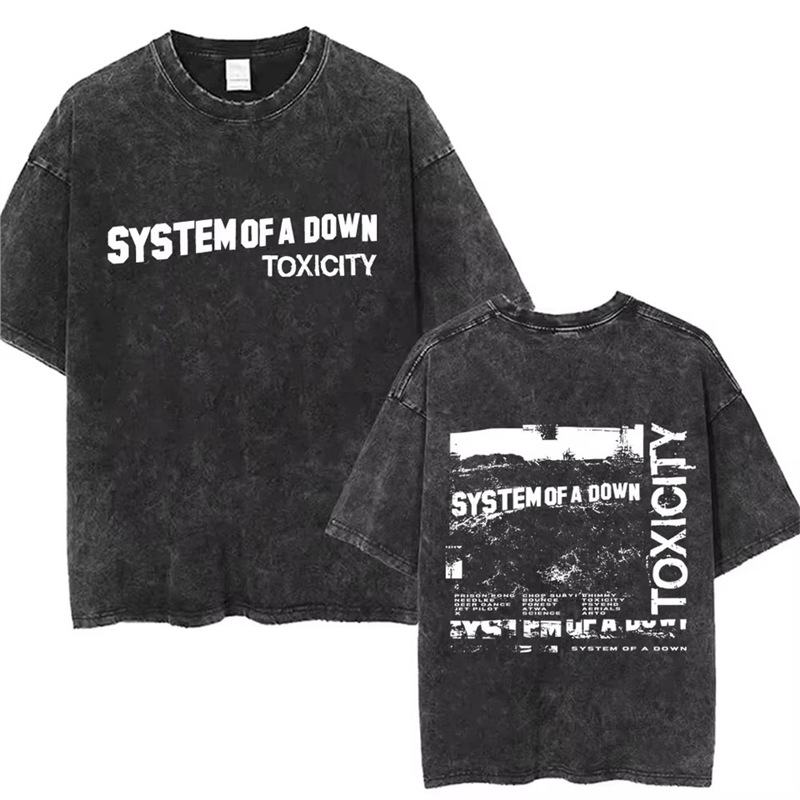 230g Washed Vintage System of a Down Toxicity T-shirt