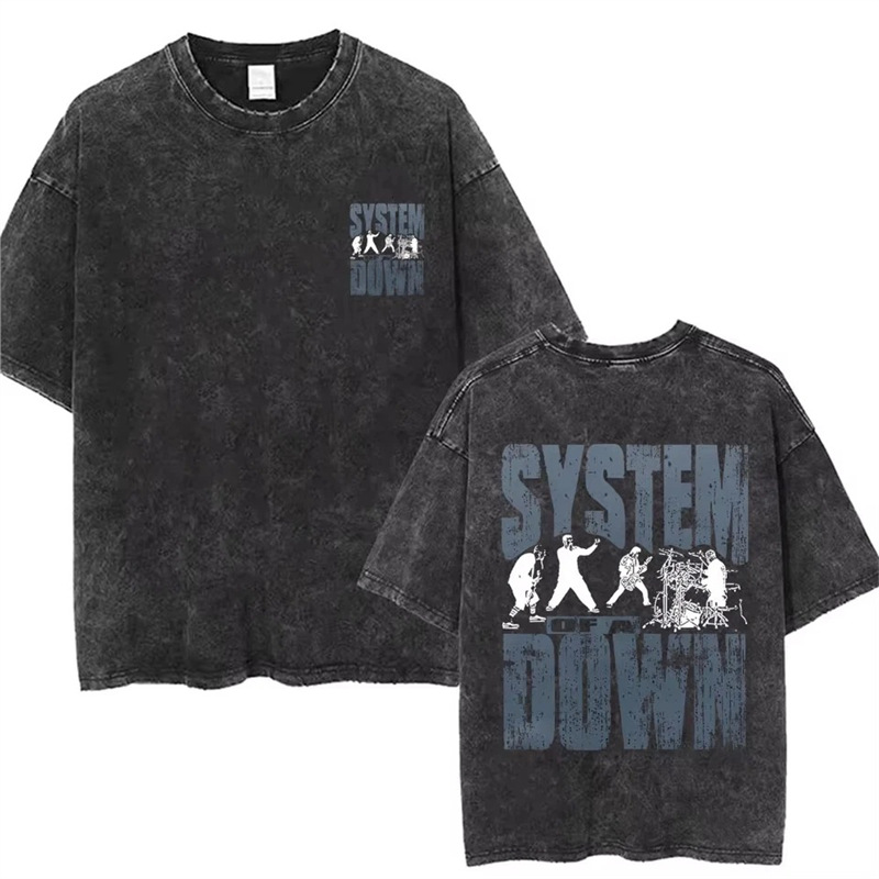 230g Washed Vintage System of a Down Toxicity T-shirt