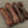 Retro Square Round Diy Leather Rope Kang Paper Imitation Cowhide Necklace Handmade