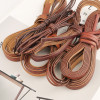 Retro Square Round Diy Leather Rope Kang Paper Imitation Cowhide Necklace Handmade