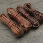 Retro Square Round Diy Leather Rope Kang Paper Imitation Cowhide Necklace Handmade