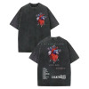 230g Cotton Vintage Washed Rap Duo Natos Y Waor T-shirt Music