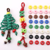 16x10mm Acrylic Large Hole Abacus Beads Children Diy Handmade Flat Mobile Phone Pendant