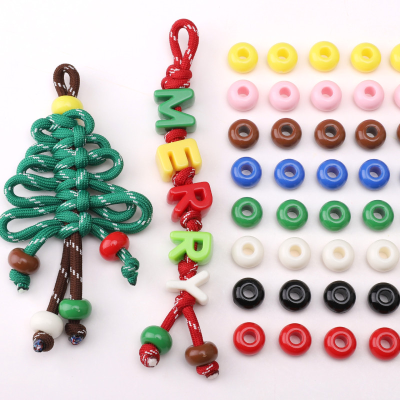16x10mm Acrylic Large Hole Abacus Beads Children Diy Handmade Flat Mobile Phone Pendant