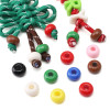 16x10mm Acrylic Large Hole Abacus Beads Children Diy Handmade Flat Mobile Phone Pendant