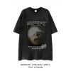 230g Retro Washed Short-sleeved T-shirt for Men and Women Oversize Couple Loose