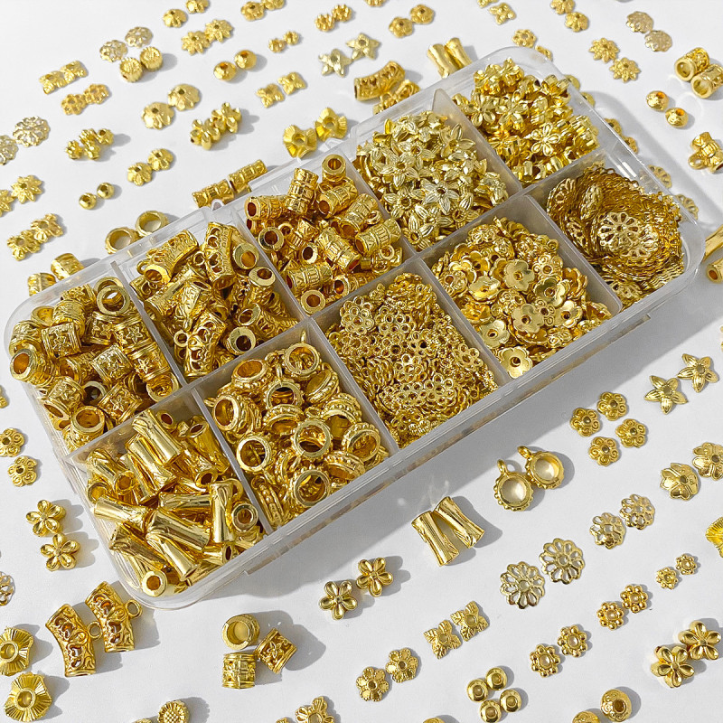 Golden Tori Beads Accessories Diy Jewelry Separator National Style Loose Materials