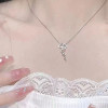 Rose Nebula Necklace Women's Niche Design Pendant Light Luxury Gentle Fairy Versatile