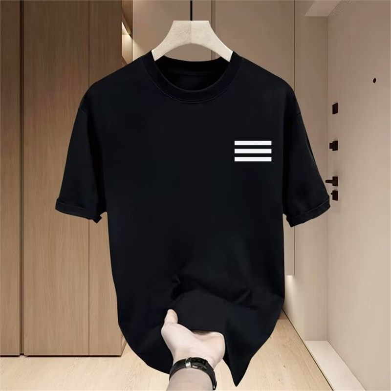 European Code American Fashion Brand Ins Men's Printed Short-sleeved T-shirt Summer New