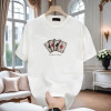 European Poker Printed T-shirt Men's Summer Short-sleeved Heavyweight T-shirt 2026 New