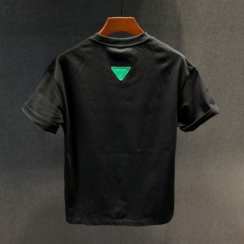 Cotton Men's Short-sleeved T-shirt 2026 Summer New Men's Casual Round Neck Printed