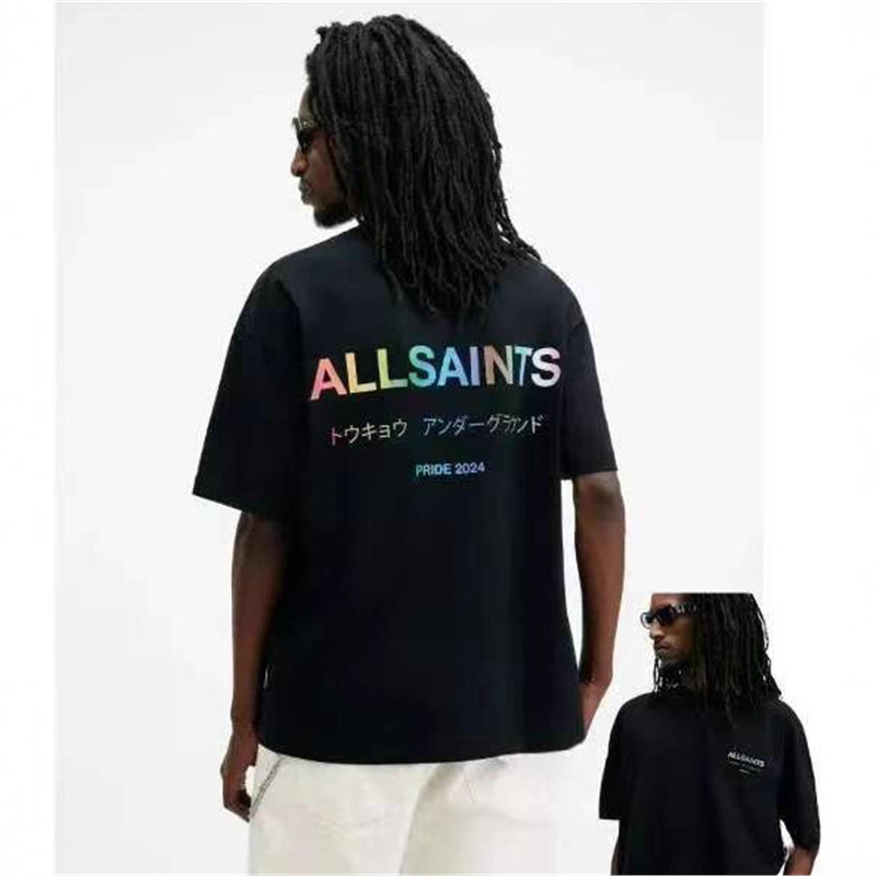 European Code Hong Kong Fashion Brand Five-quarter Sleeve Large Size T-shirt Men's Loose