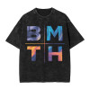 230g Washed Distressed Cotton Bmth Bring Me the Horizon T Shirt M