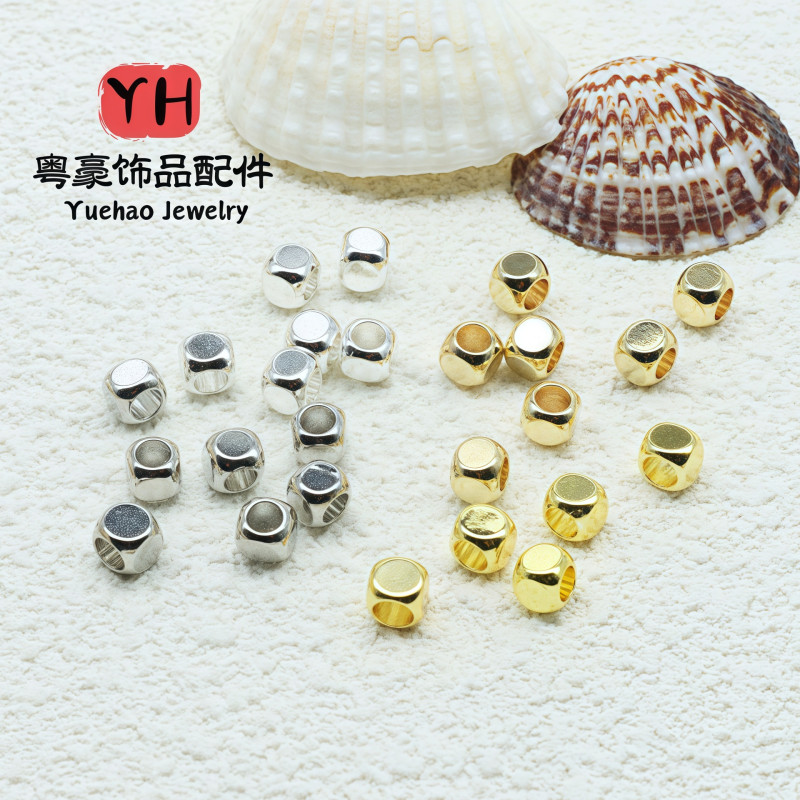 Diy Jewelry Handmade Beading Accessories 14k Gold-covered Color-preserving Four Square