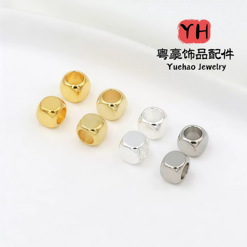 Diy Jewelry Handmade Beading Accessories 14k Gold-covered Color-preserving Four Square