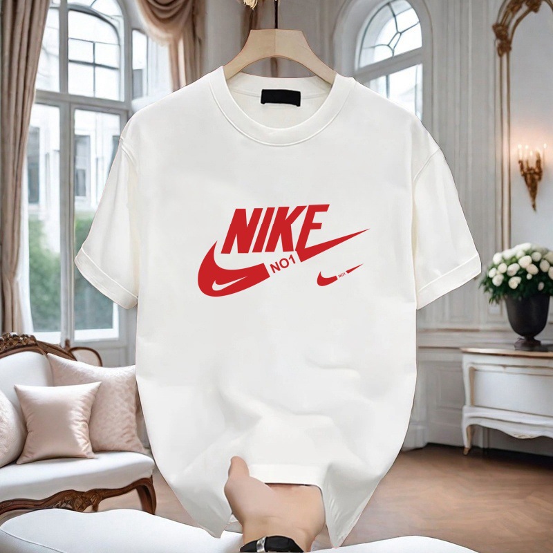 European Code Short-sleeved T-shirt Men's Summer Brand Loose and Versatile Round Neck