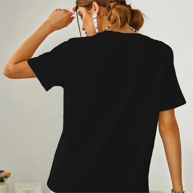 European Code Station Pure Cotton Short-sleeved T-shirt Women's Summer New Loose Casual