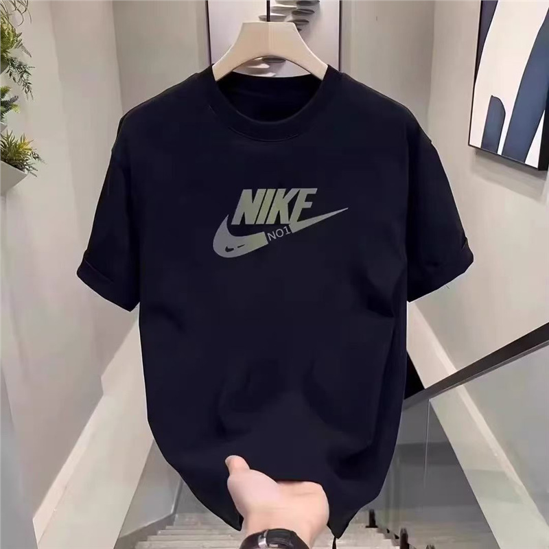 Ouma Heavyweight Pure Cotton Short-sleeved T-shirt Men's Summer New High-end Fashion
