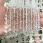 6-12mm Natural 7a White Crystal Beads Rough Round Diy Jewelry Necklace Bracelet Loose
