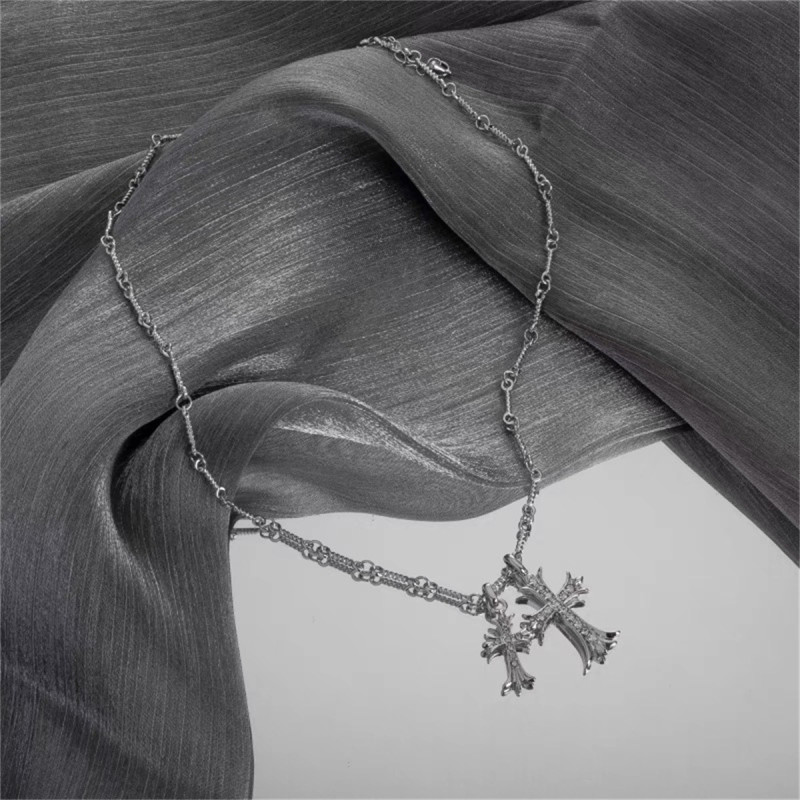 2022 New Cross Necklace for Men, Luxury Niche Hip-hop Brand Pendant Design, High-end